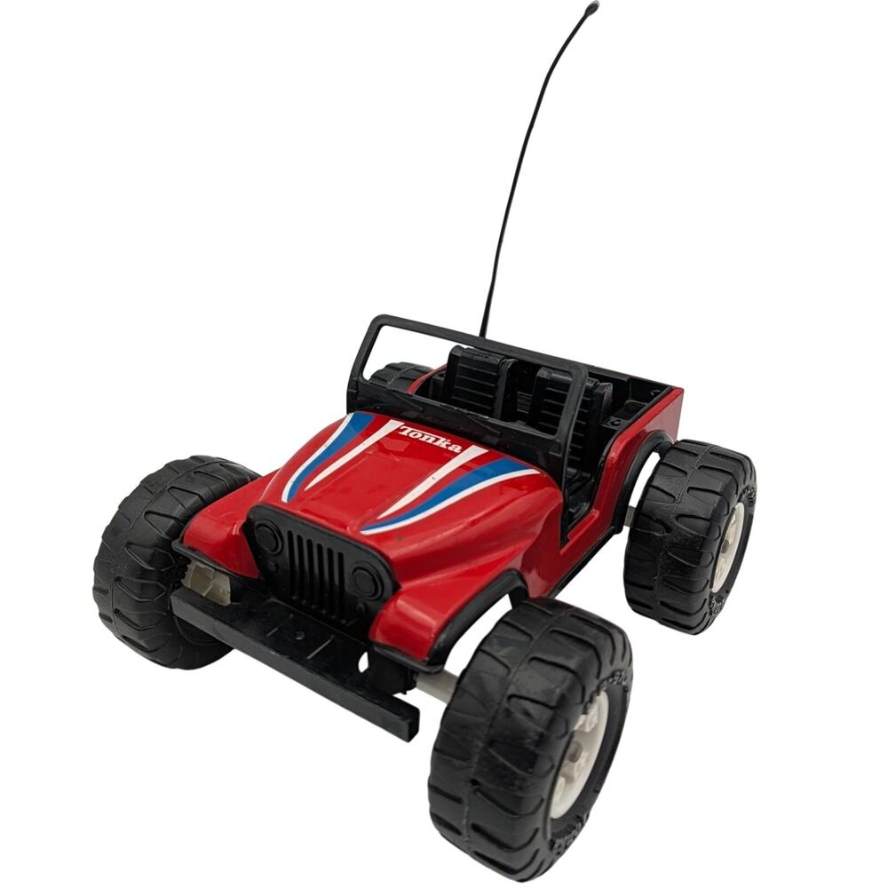 Vintage Tonka Red Jeep Truck Off-Road Dune Buggy Diecast Steel Toy Vehicle USA